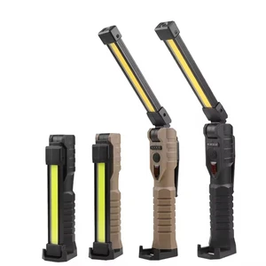 Portable dual-core task rechargeable light-emitting diode work light hook magnet universal serial bus car inspection light