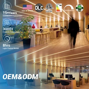 Halcon Modern Simple Design Office Hotel Mall Dimming Lighting 30w 40w Led Linear Light