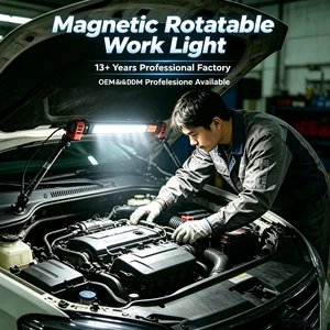 Customizable 1600lm Portable Hood Light 360 Degree Mechanical Light With Magnetic And Hook Car Maintenance LED Work Light
