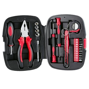 Basic Small Tool Kit for Home 21 Pieces Include Precision Screwdriver Extension bar Portable Mechanics Kit for Auto Repair