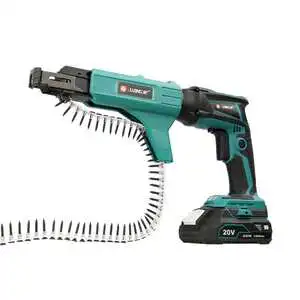 LIANGYE 18V Brushless Cordless Drywall Screw Gun With Auto-feed Attachment Automatic Screwdriver For Gypsum Board & Construction