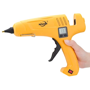NSHT Industrial Hot Melt Glue Gun 500W Adjustable Temperature Electric Durable Fast Preheating 7/16 Glue Stick 11mm