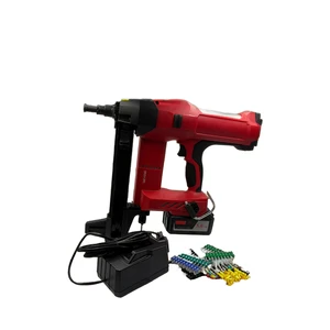 China Nail Guns Factory's Heavy Duty Long-lasting Battery Powered Cordless Concrete Nailer Pneumatic Source DIY Grade Made Steel