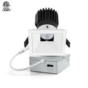 Lanbot ETL 6 Inch Square Trimless Self-flanged LED Downlight Tunable White 2700K-6500K Dali Dimmable