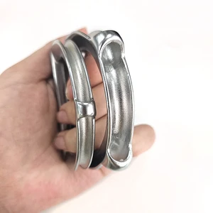 Huifeng SS316 Factory Direct Supply M8*50 Shade Sail D Ring With Two Eyes Stainless Thimble