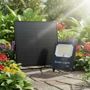 Wholesale Solar Powered Aluminum IP66 LED Floodlight Reflector Spotlight Adjustable Remote Control 3-Year Warranty Garden Flood