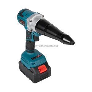 Brushless Portable 21V Lithium Battery Charging Electric Automatic Pulling Rivet Gun Power Tool Cordless Nail Gun