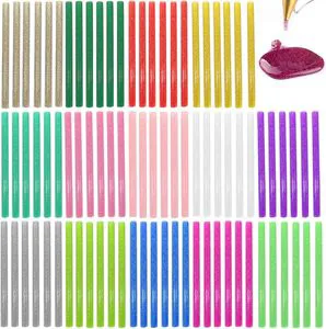 Factory Selling 7mm,10mm Glitter Hot Glue Colored Gun Sticks for DIY Art Craft Repair Colored Hot Glue Gun Sticks