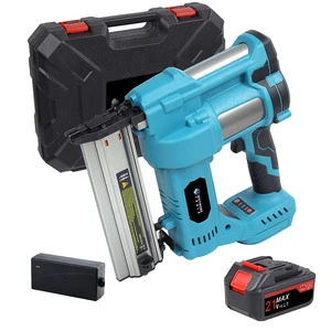 20V Industrial Grade Electric Pin Nailer DIY Brad Nail Gun Brushless Motor 10 Nail Shots for Framing Wooden Construction Battery