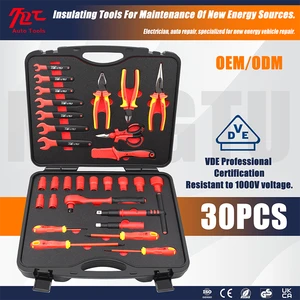 MT-TOOLS 30PCS New Energy Electric Vehicle Maintenance Electricians Insulated Wrench Socket Pliers Set