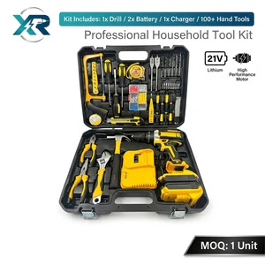 Hand Drill Set Cross-Border Hot-Selling Household Multifunctional Electric Drill Rechargeable Lithium Battery Electric Tool