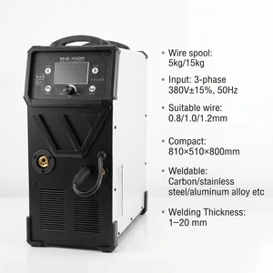 German Quality MIG MAG Lift TIG MMA Welders Gas/Gasless Dual Pulse IGBT Inverter Welding Machine 380/400V MIG300DPP