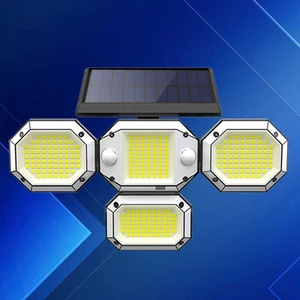 Solar Flood Light IP65 Waterproof LED for Garden Pathway Outdoor Use Ground Hanging Gutter Mount