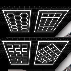 Workshop Honeycomb Ceiling Led Hexagon Garage Lighting