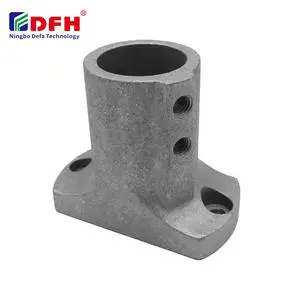 High Pressure Aluminum Alloy OD100mm Pipe Fittings with 85mm High Square Base Plated Accessory Joints