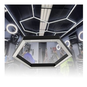 Aluminum Led Linear Shop Lighting Surface Mount Anti-Glaring Minimalist Skyline Curved Corner Ceiling Profile Light IP44 Rated