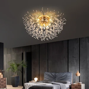 Dandelion Crystal Ceiling Lights Modern Led Ceiling Lamps Bedroom Indoor Decoration Lamps for Living Dining Room Ceiling Lights
