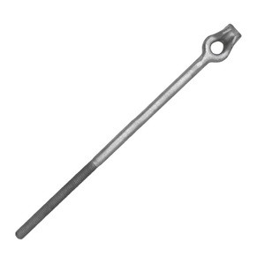 Bytes Forged Durable Carbon Steel HDG Thimble Eye Anchor Rod Hot Dipped Galvanized Finish