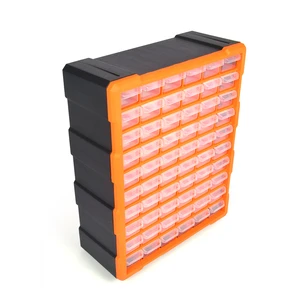 Complete Abs Plastic Transparent Storage Tool Kit Box case Organizer with Drawers