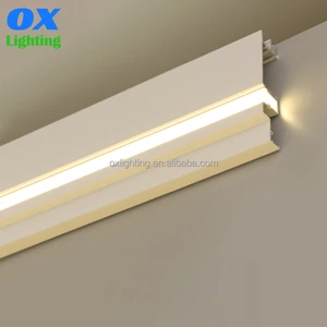 Aluminum Profiles Alloy Surface Mounted groove Free Double-lamp Eyelid Shaped Suspended Ceiling Corner Led Aluminum Profile