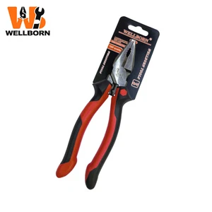 Combination Pliers Diagonal Cutters Long Nose Pliers Plastic CR-V Steel Heavy Duty Cutting Hand Tools for Electrician DIY