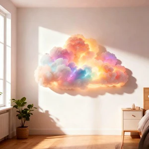 Creative Cloud Lightning Lamp 3D Thunder Cloud Night Light Home Aesthetic Atmosphere Decor Lamp