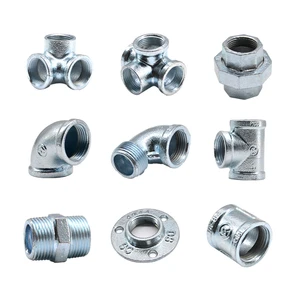 Round Gi Pipe Connector Fittings Socket Galvanized Malleable Iron Pipe Fitting