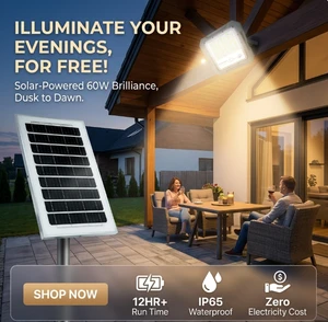 Solar Flood light High-brightness LED IP65 Waterproof Outdoor Light for Courtyard Hotel Use Remote Control Radar Induction
