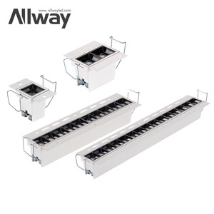 SKD Modernization Living Room Aluminum Linear Grille Lamp Recessed 2w 4w 10w 20w 30w Led Downlight Housing