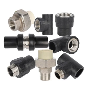 Factory Outlet HDPE Fitting Internal and External Threaded Water Pipe Joints Male Female Threaded Plastic Pipe Fittings