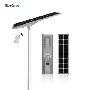 Bue Carbon 100W 200W 300W 500W Street Lamp Factory Direct All in One Outdoor Waterproof Integrated 60W 80W LED Solar Street Lamp
