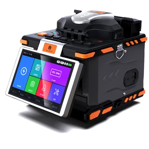 2024 New Performance Soudeuse Optique Ftth 6 Motor Automatic Fiber Optic Fusion Splicer GUANGYAN M5 5200mAh Battery FTTX Use