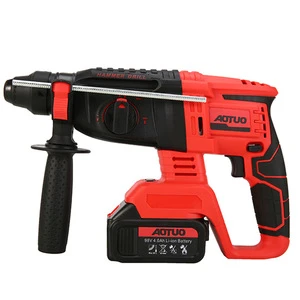 Electric Rotary Hammer Cordless Impact Drill Brushless Motor 21V Heavy Duty Rotary Hammer Drill with 3 Funtion