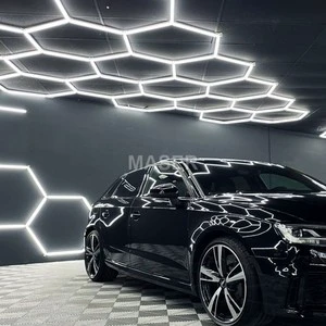 Car Wash Working Lights Inspection Detailing Luces LED Hexagonal Honeycomb Waterproof Light for Garage Gymnasium
