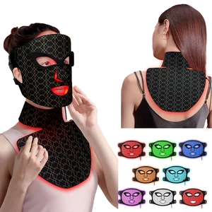 Skin Care Anti Face Neck Silicone Mask LED Light Photon Red Light Therapy Facial Silicone Led Mask Skin Care Light Therapy Mask