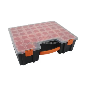 PP Material Transparent Plastic Toolbox for Tool Storage Cases for Screws