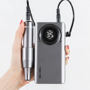 Factory Price Professional 35000rpm Electric Handle Manicure Pedicure Efile Portable Nail Polisher Bits Nail Drill Machine