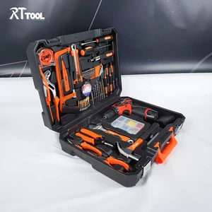 Electrical Maintenance Tool Boxes Kit Home Electrician Hand Tools with Plastic Storage OEM Customizable