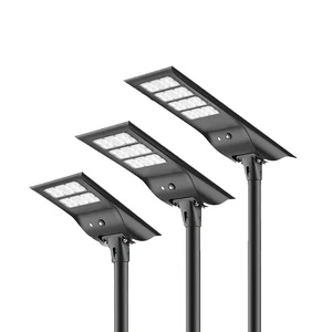 Reliable All-In-One LED Solar Street Light IP65 Rated Long-Lasting Battery Durable Build 50000 Hours Lifespan 3-Year Warranty