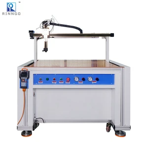 High Accuracy Hot Melt Glue Sprayer Cardboard Corrugated Carton Semi-Automatic Three Axis CNC Glue Dispenser Machine for Leather