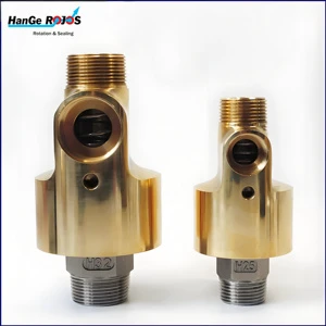 HD/HS Single & Double Flow Brass Rotary Joint 360 Degree Rotation High Temp High Pressure Cooling Water Swivels
