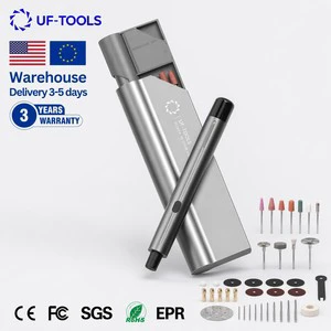 46pcs Brushless Electric Rotary Tool Kit Cordless Pen-Style Grinder 5-Speed For Miniature Painting Model Cutting Sanding
