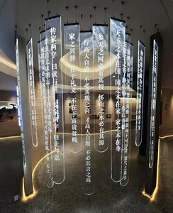 LED Acrylic Light Guide Panel Exhibition Ring Light, Ceiling & Hanging Type, Customizable