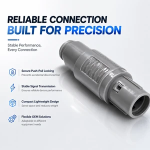 Quick Mating 2P 18 Pin Push Pull Circular Connector With Reliable Locking System For Equipment Integration