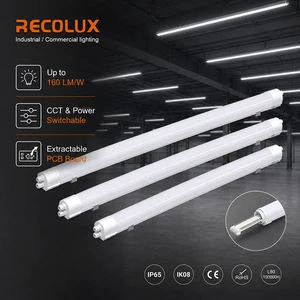 IP65 Full PC Housing LED Tri Proof Light with Open Cap Design CCT Switchable & Dimmable for Easy Service Component Replacement
