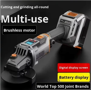Brushless Angle Grinder, Lithium Battery, Portable High Power, Cordless Cutting Polishing Grinding Machine, Multi-Function