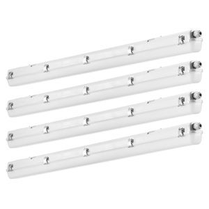 LED Vapor Tight Light Fixture 4FT 60W 5000K IP65 Waterproof for Outdoor Parking Lot Semi Flush Mount