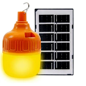 Solar LED Lantern Solar Panel 60W 2700K Warm White Light IP20 Plastic Lamp Remote Control 1200mAh Battery 2-Year Warranty Other