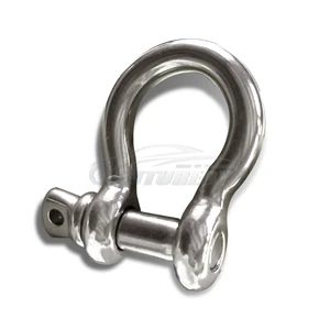 Heavy Duty Stainless Steel G-209 US Type Shackle 10 Ton Capacity 6/4 Times Safety Factor for Lifting Rigging Marine Applications