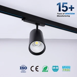 High Quality Aluminum Modern Retail Store LED Track Light 4-Wire 20W-35W Spotlight 5-Year Warranty Adjustable Color Temperature